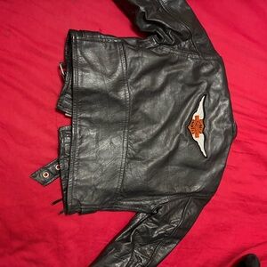 Harley-Davidson Black Kids Jacket with Orange Logo